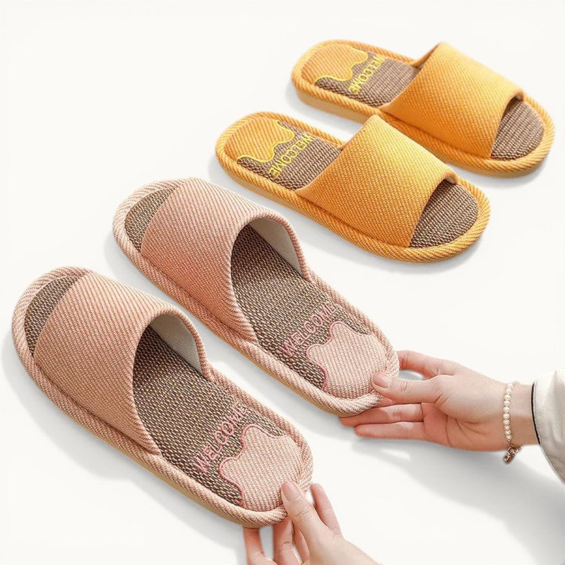 Chausson Ouvert en Lin