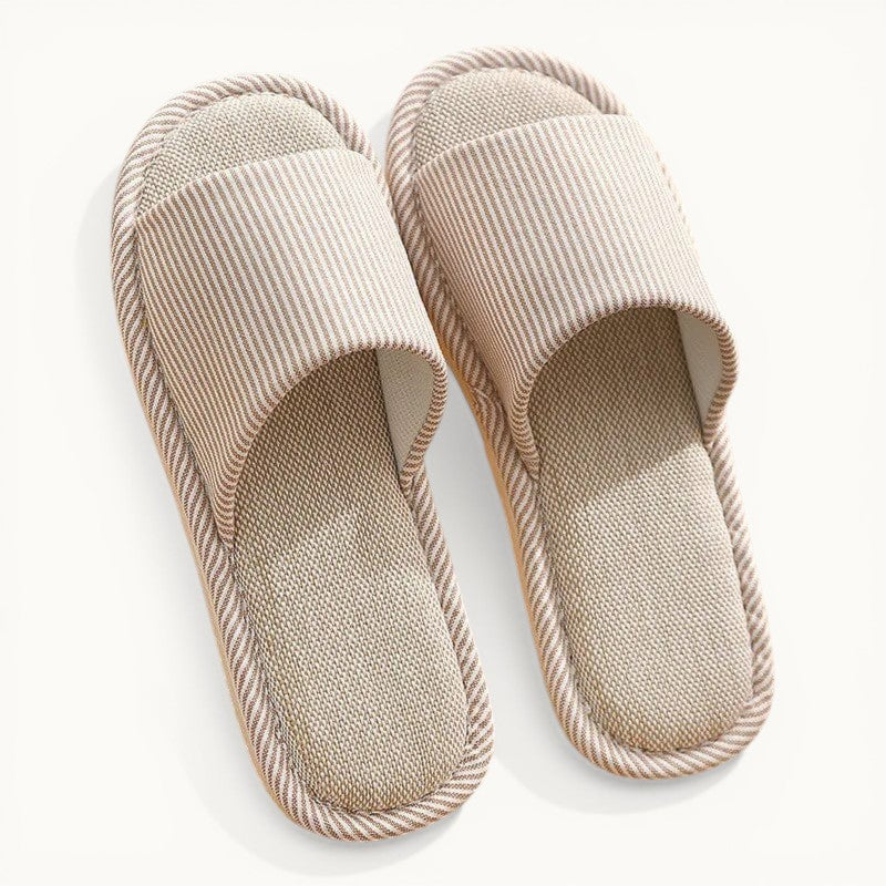 Chausson Ouvert en Lin Crème / 35-36