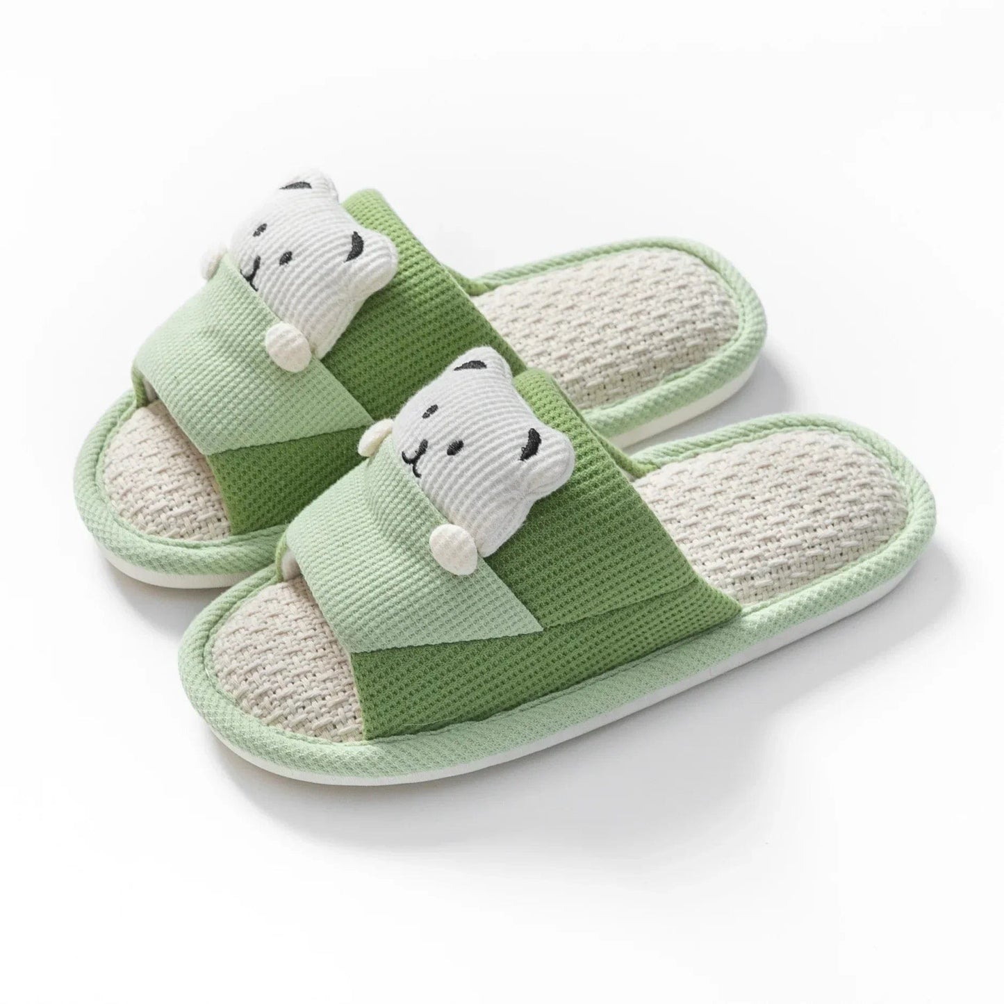 Chausson Ouvert Femme Vert / 35-36