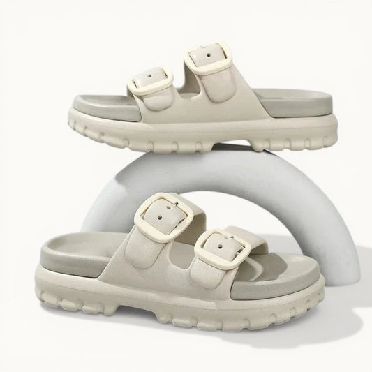 Chausson ouvert femme | Confort et légèreté Gris / 35-36
