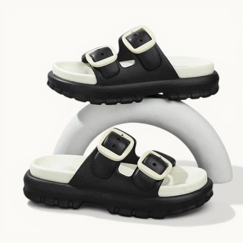Chausson ouvert femme | Confort et légèreté Noir / 35-36