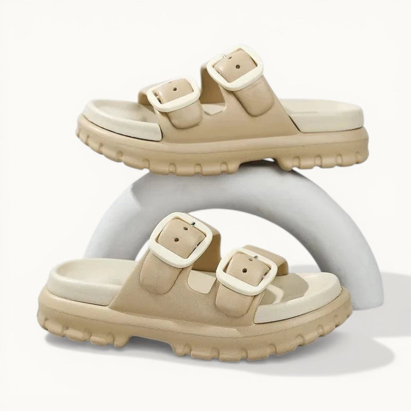 Chausson ouvert femme | Confort et légèreté Crème / 35-36
