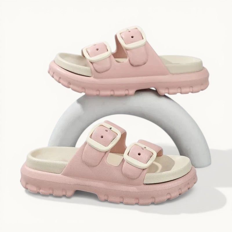 Chausson ouvert femme | Confort et légèreté Rose / 35-36