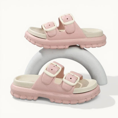Chausson ouvert femme | Confort et légèreté Rose / 35-36