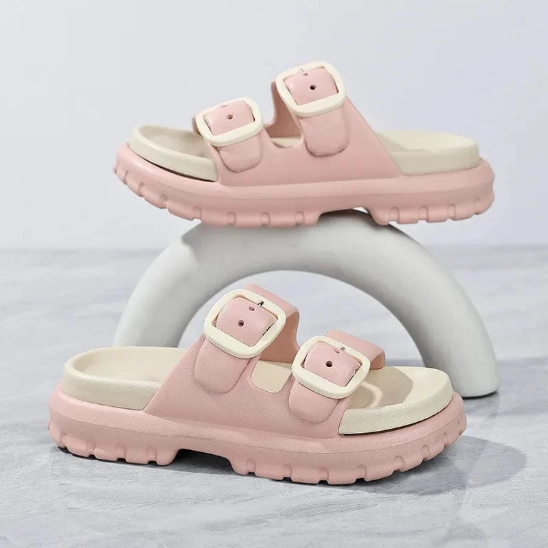 Chausson ouvert femme | Confort et légèreté Rose / 35-36