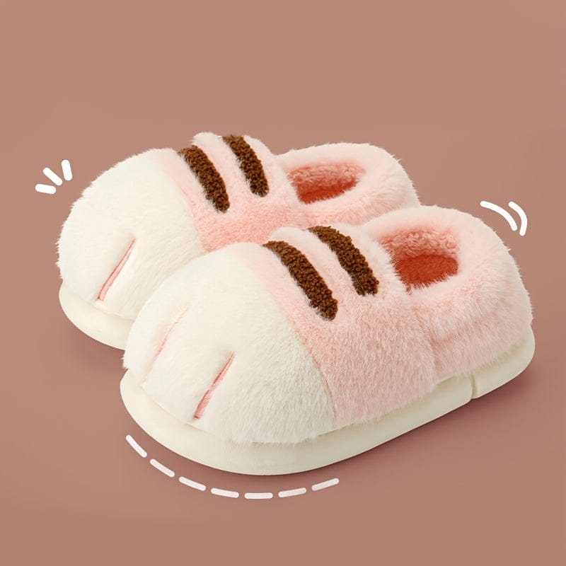 Chausson patte de chat Rose / 35-36