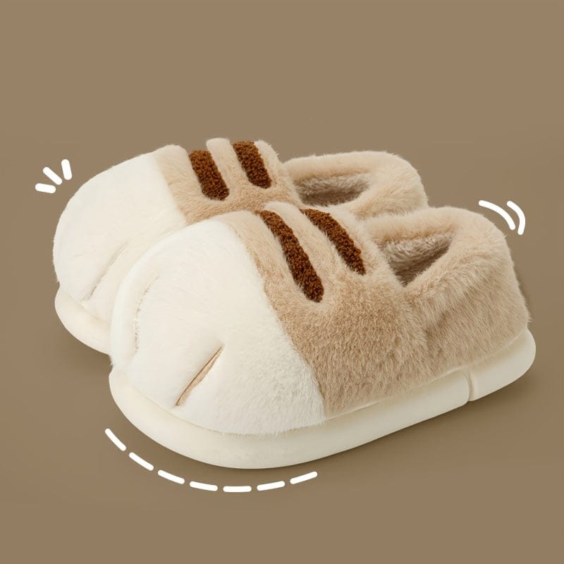 Chausson patte de chat Crème / 35-36