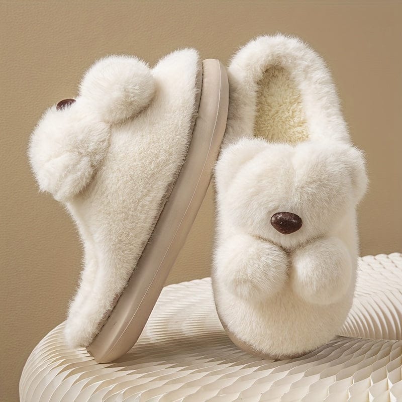 Chausson peluche Blanc / 34-35