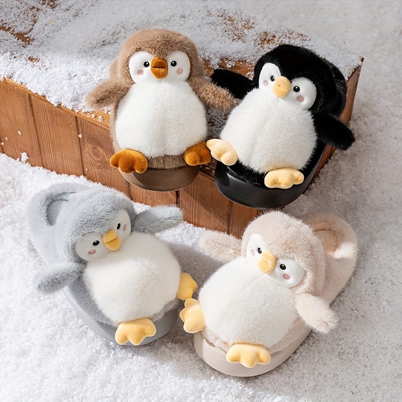 Chausson peluche - Pinguin