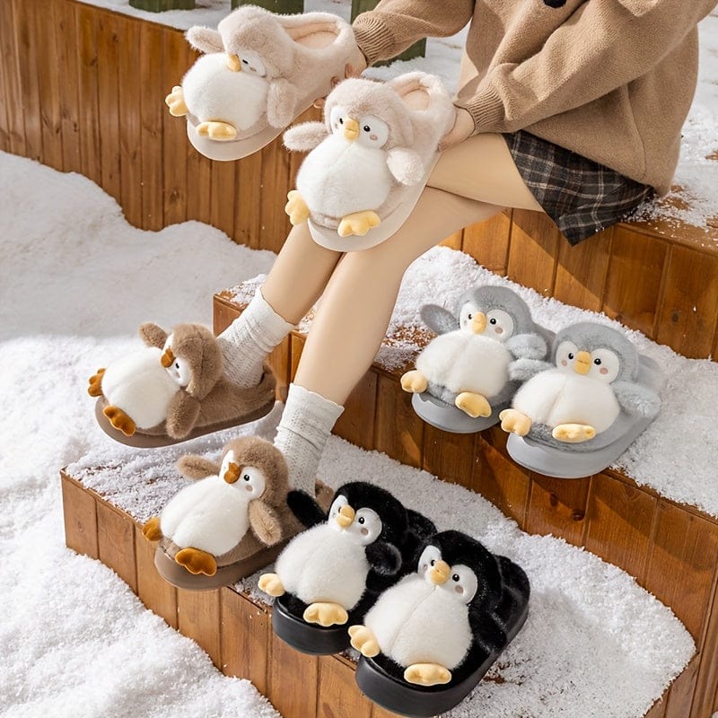 Chausson peluche - Pinguin