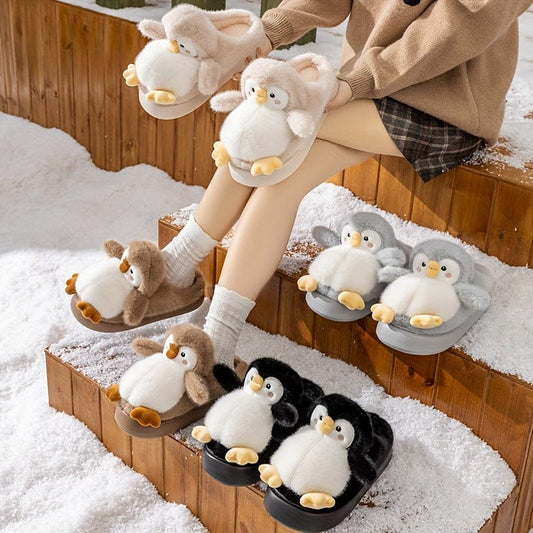 Chausson peluche - Pinguin