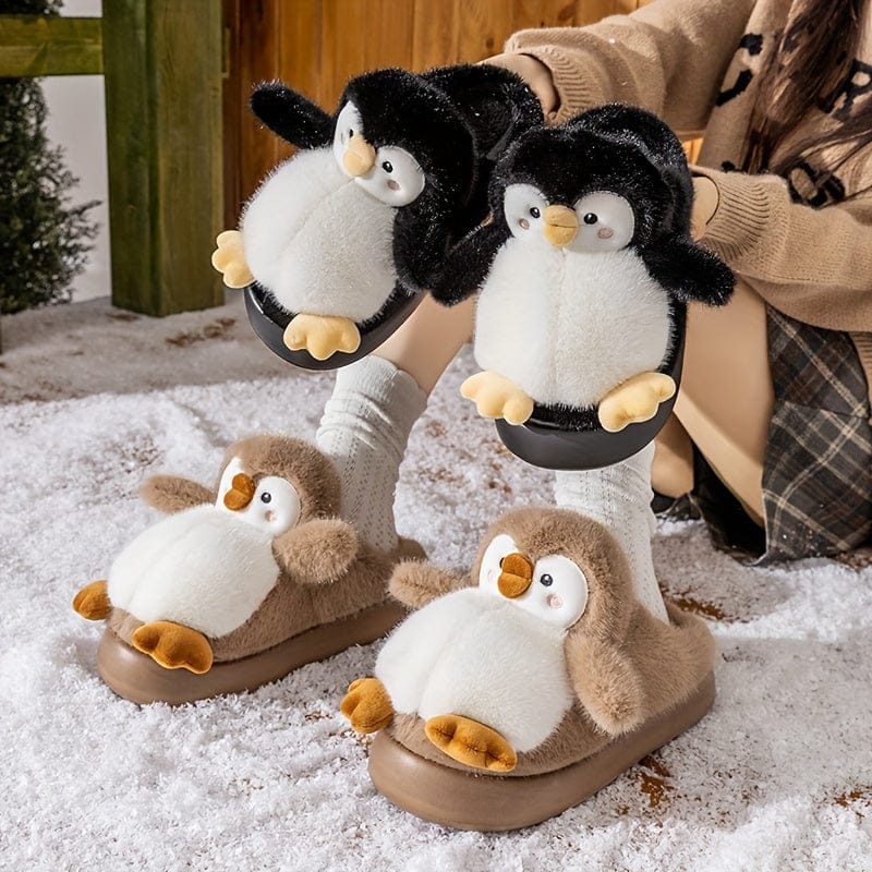 Chausson peluche - Pinguin