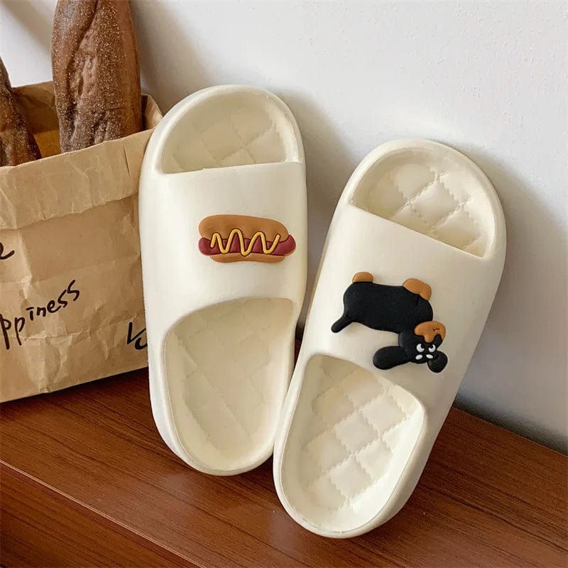 Chausson Plastique "Hot Dog" Blanc / 43-44