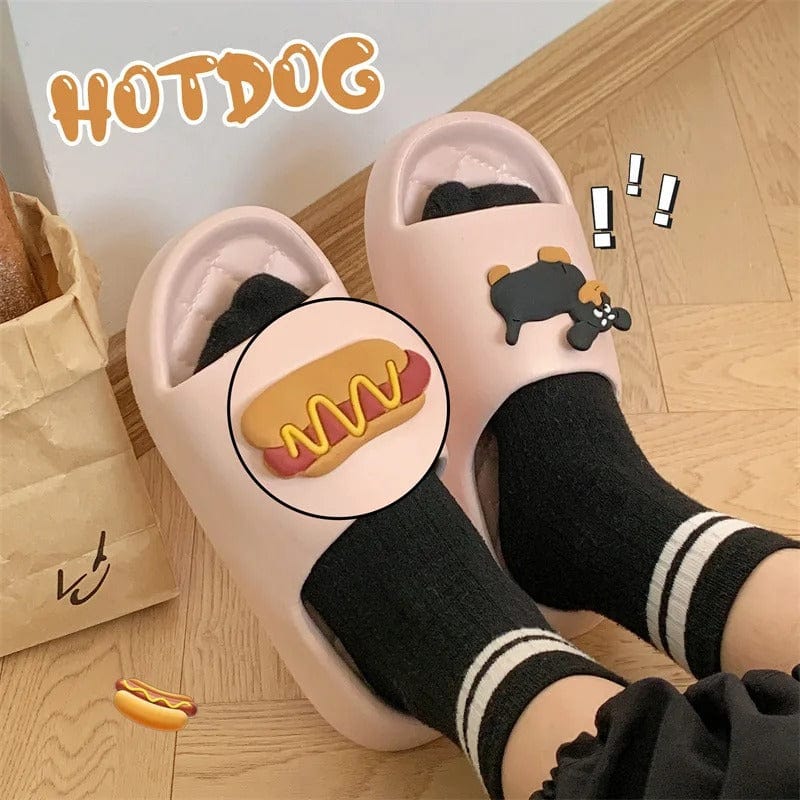 Chausson Plastique "Hot Dog" Rose / 43-44