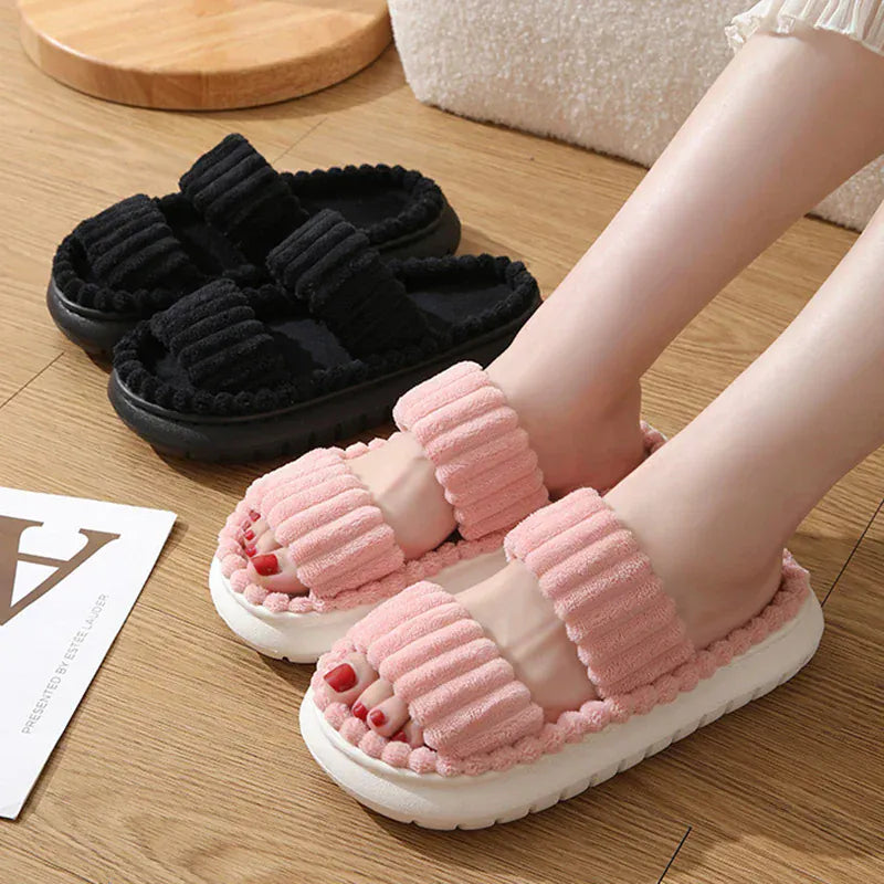 chausson polaire femme