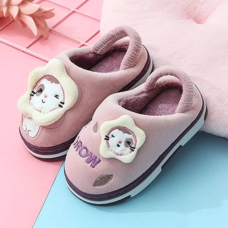 Chausson polaire kawaii Violet / 19-20