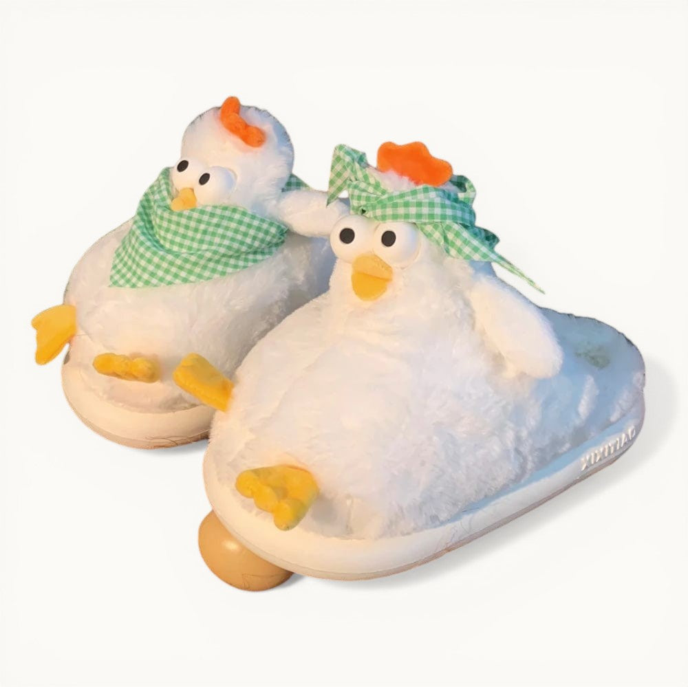Chausson poule Blanc / 36-37