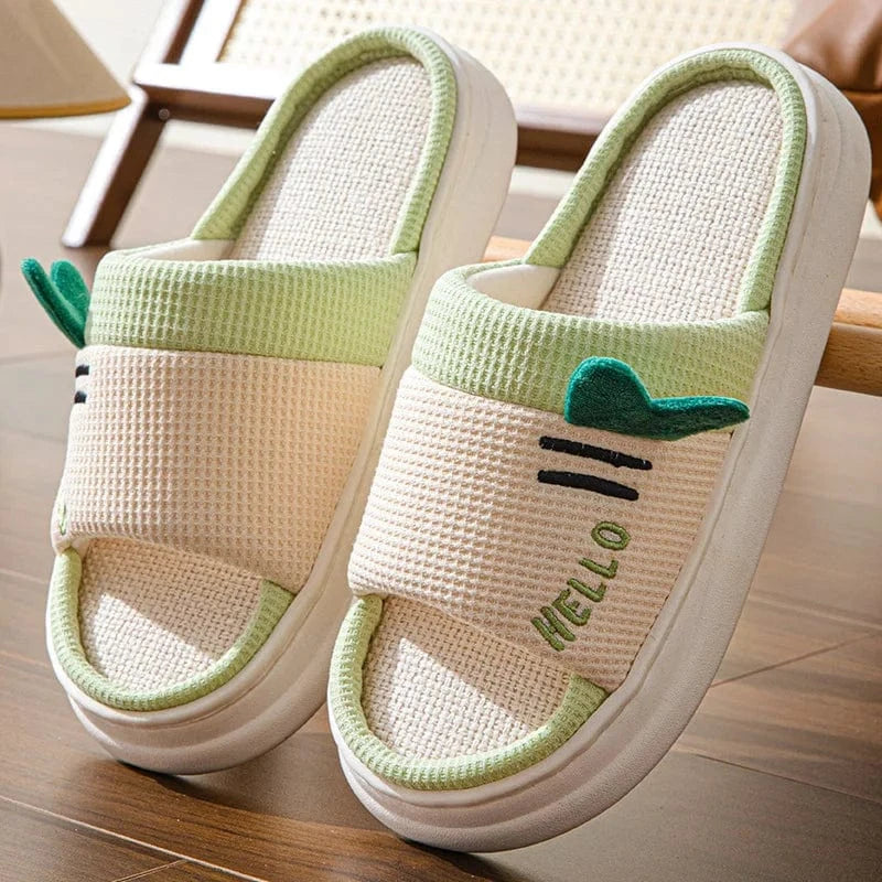 Chausson rigolo Vert / 36-37