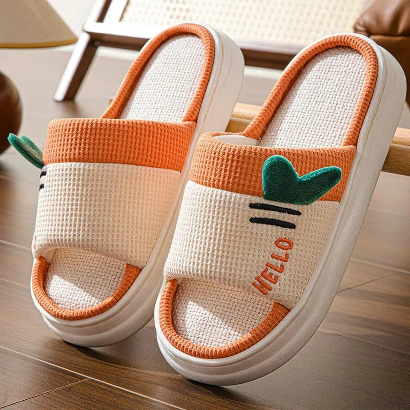 Chausson rigolo Orange / 34-35