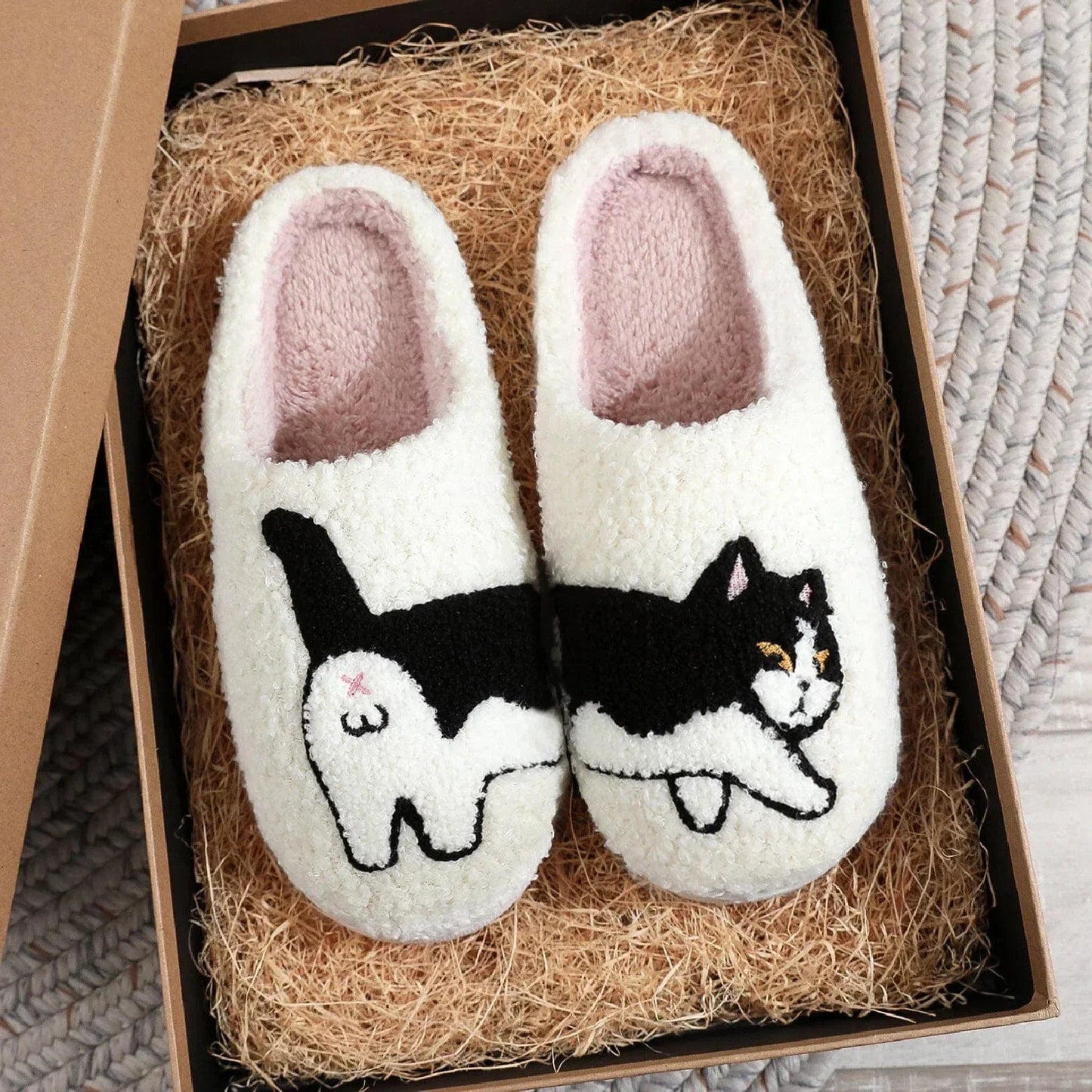 Chausson rigolo chat