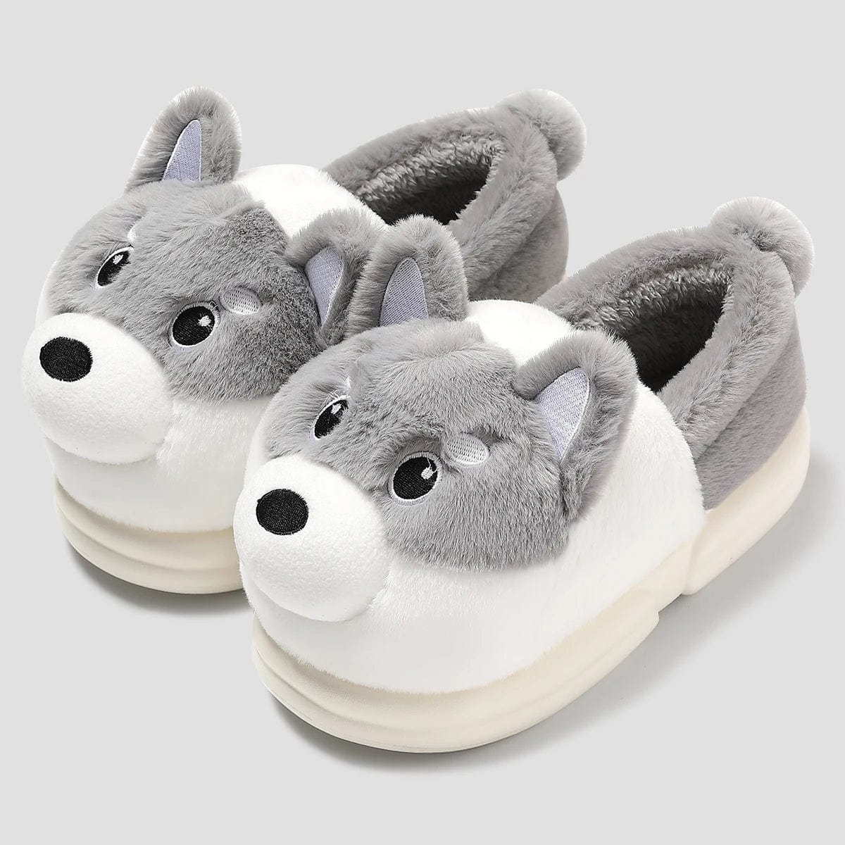 Chausson rigolo chien Gris / 35-36