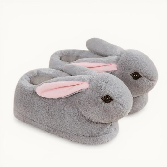 Chausson rigolo lapin Gris / 35-38