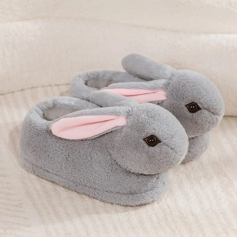 Chausson rigolo lapin Gris / 35-38