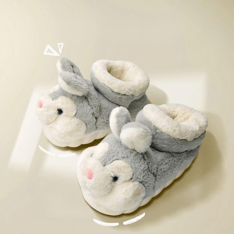 Chausson rigolo lapin Gris / 34-35