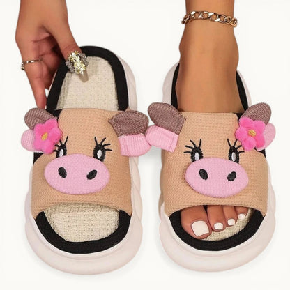 Chausson vache - Meuh Marron / 36-37