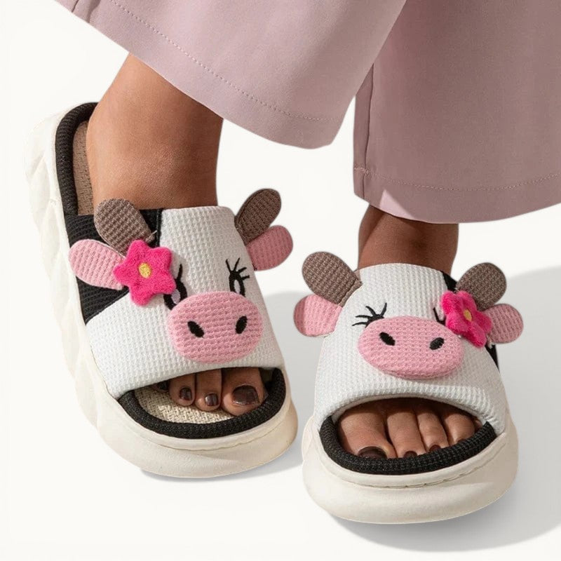 Chausson vache - Meuh Blanc / 36-37