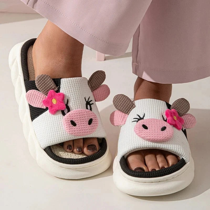 Chausson vache - Meuh Blanc / 36-37