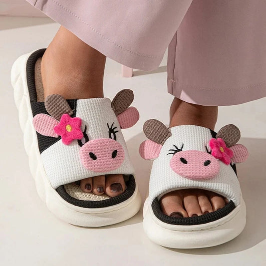 Chausson vache - Meuh Blanc / 36-37