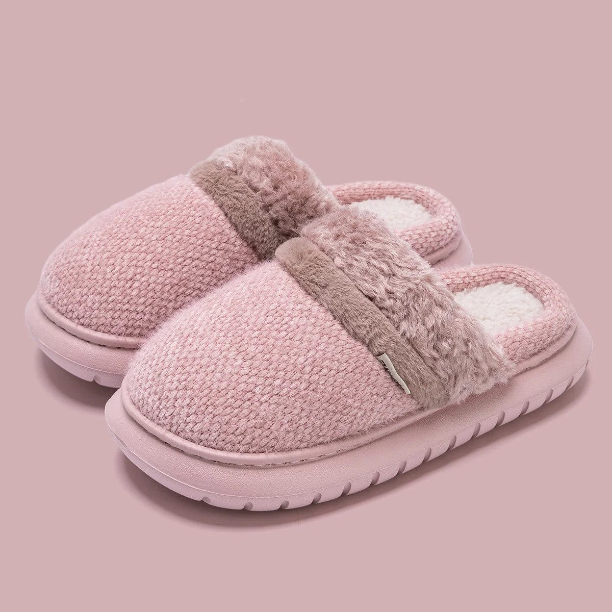 Chaussons Antidérapants Hiver Rose / 35-36