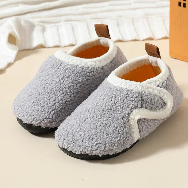 Chaussons Bébé à Scratch Gris / 19-20