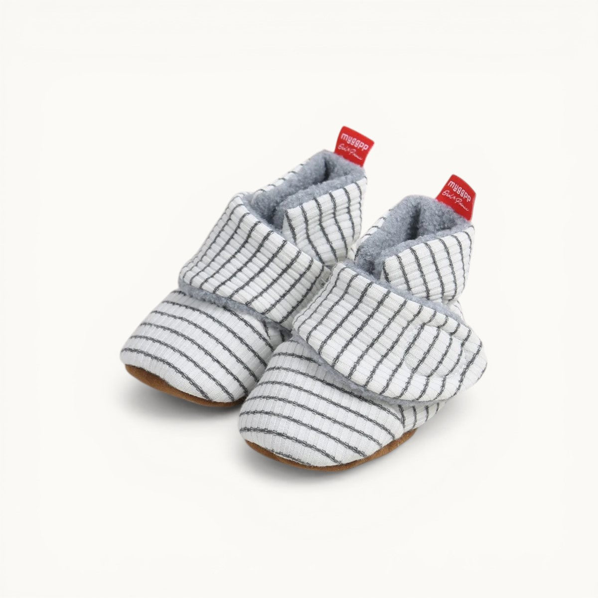 Chaussons Bébé à Scratch Gris 2 / 1-6 mois