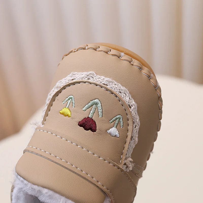 Chaussons Bébé en Cuir