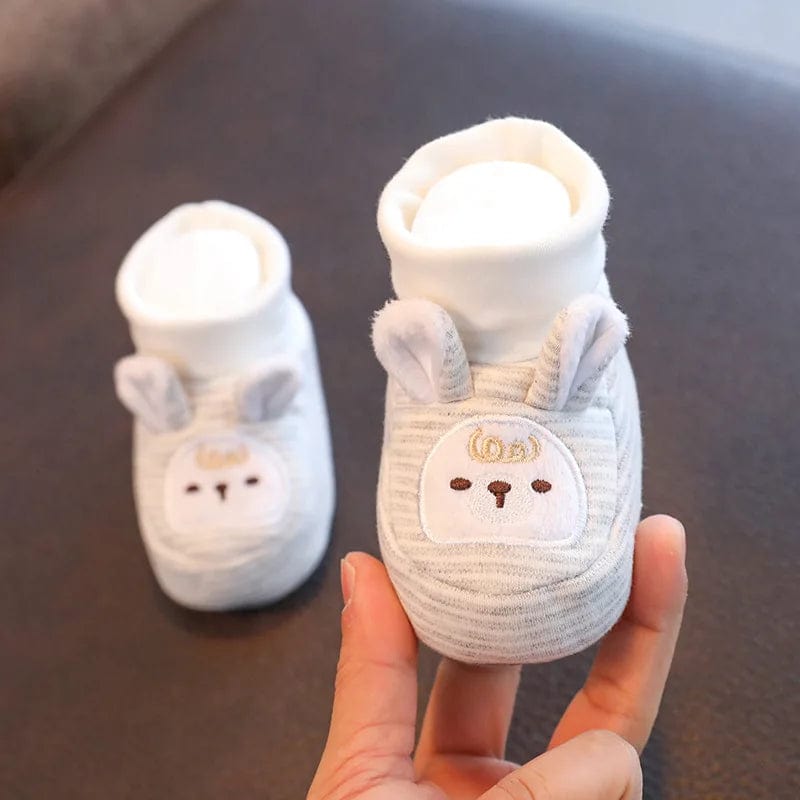 Chaussons Bébé Premiers Pas Gris / 0-3 mois