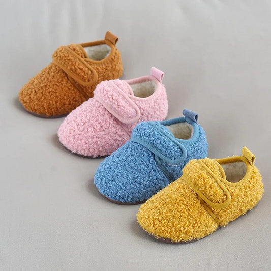 Chaussons Bébés en Moumoute