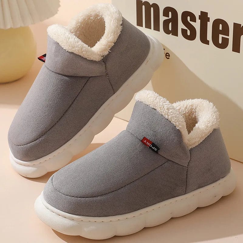 Chaussons Boots Antidérapants Gris / 34-35