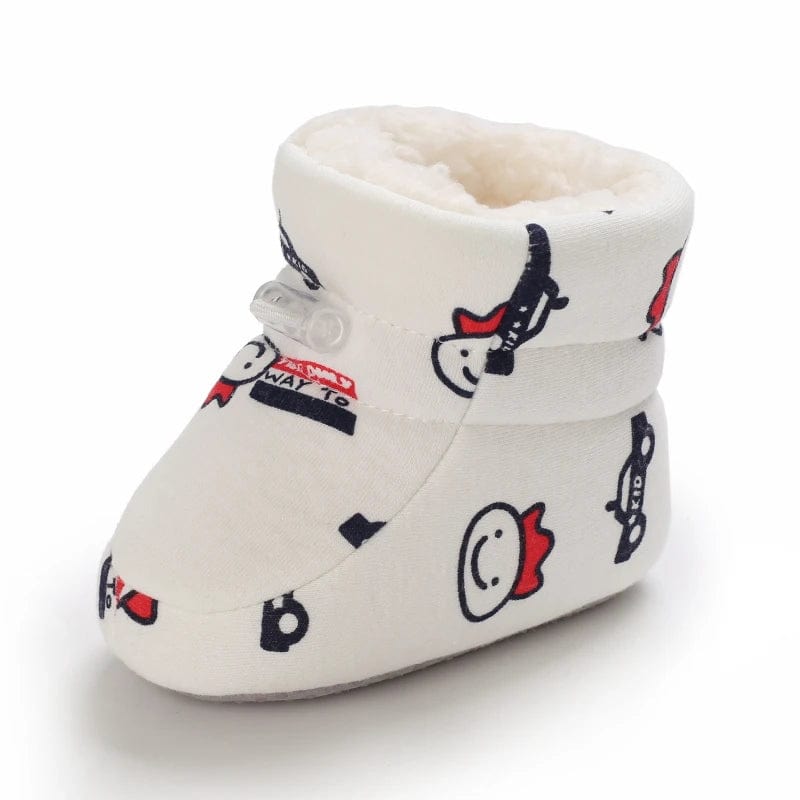 Chaussons Botte Bébé Blanc 4 / 0-6 mois