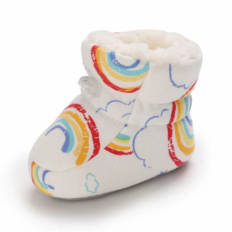 Chaussons Botte Bébé Blanc 6 / 7-12 mois