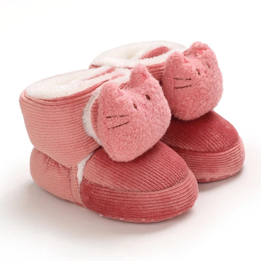 Chaussons bottes bébé Rose foncé / 13-18 mois