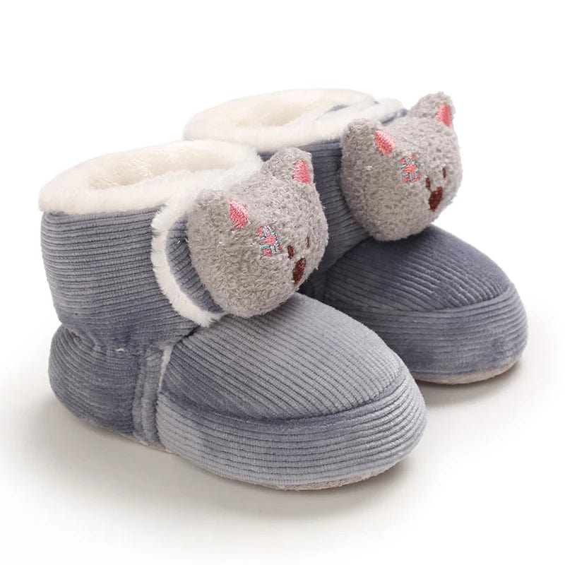 Chaussons bottes bébé Gris / 13-18 mois