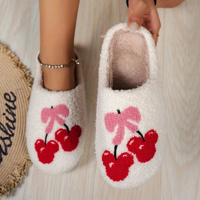 Chaussons - Cerise Blanc / 36-37