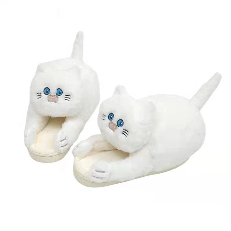 Chaussons Chat Câlin Blanc / 35