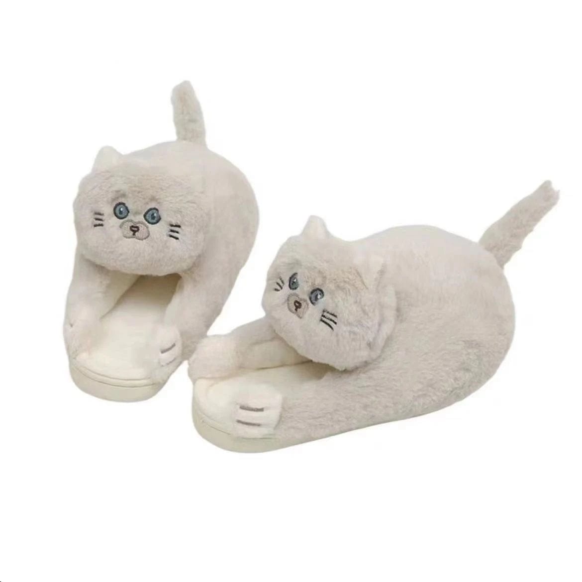 Chaussons Chat Câlin Ivoire / 35