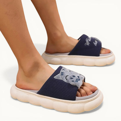 Chaussons chat - Flicat Bleu / 35-36
