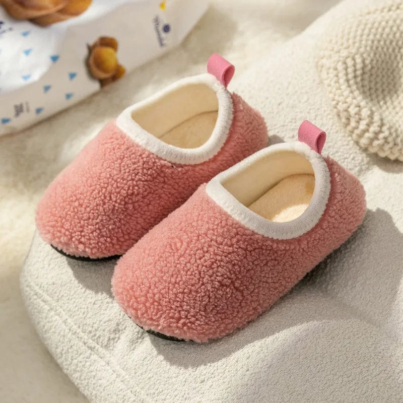 Chaussons Chauds Bébé Rose / 18-19