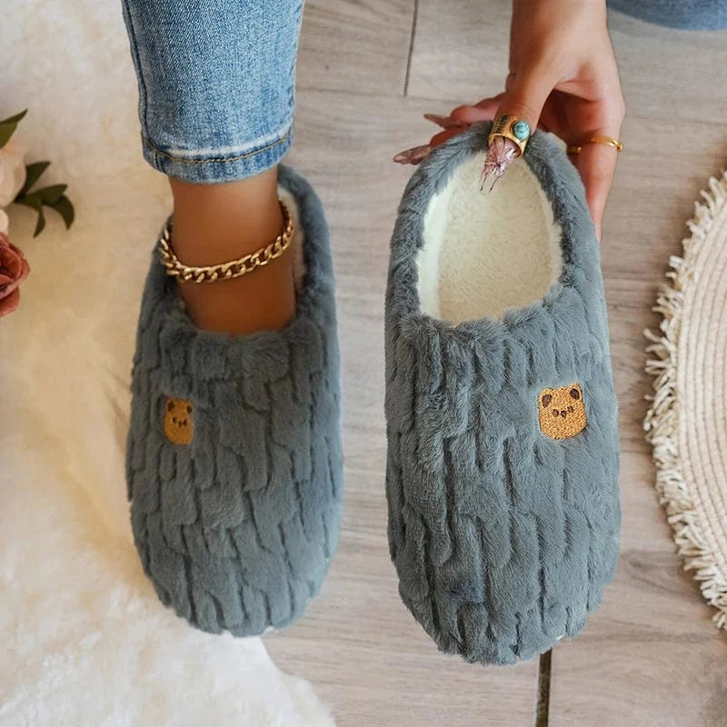 Chaussons chauds femme - Bears Bleu / 36-37