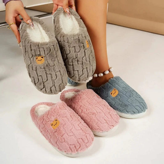 Chaussons chauds femme - Bears